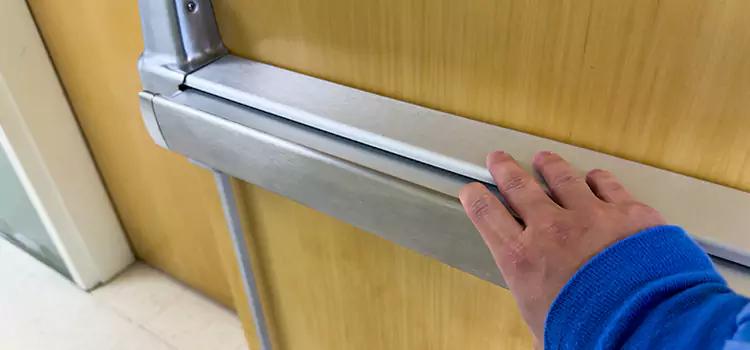 Installing a Push Bar on a Door Sandy Springs